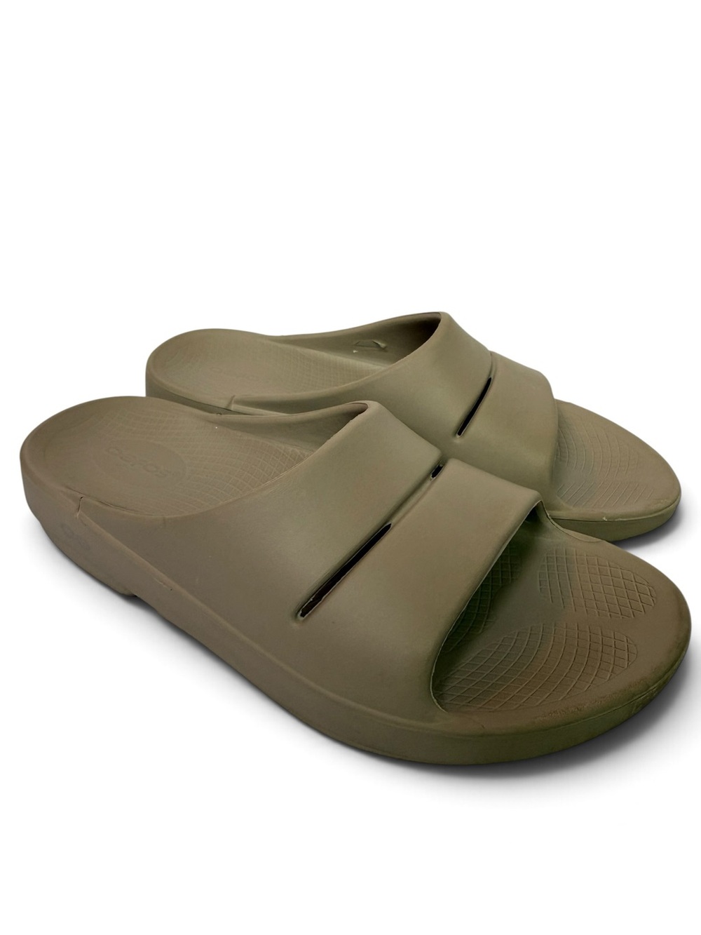 OOFOS OOahh Nomad Taupe Recovery Slide Sandals Women’s 10 Men’s 8 EU 41